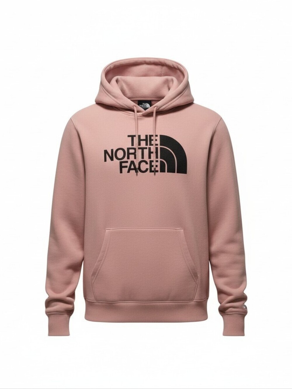 The North Face Men's Medium Pink Pullover Hoodie Sweatshirt Kangaroo Pocket